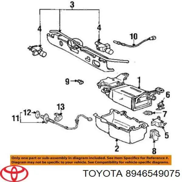 Купить 8946549075 Toyota Лямбда-зонд, датчик кислорода после катализатора