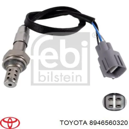 Sonda lambda, sensor de oxigênio Toyota 8946560320 preço, a partir de 154,07 USD