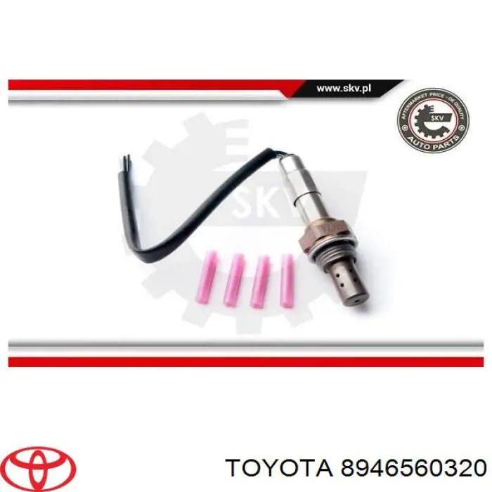 Sonda lambda, sensor de oxigênio 8946560320 Toyota
