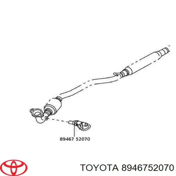 8946752070 Toyota лямбда-зонд, датчик кислорода до катализатора
