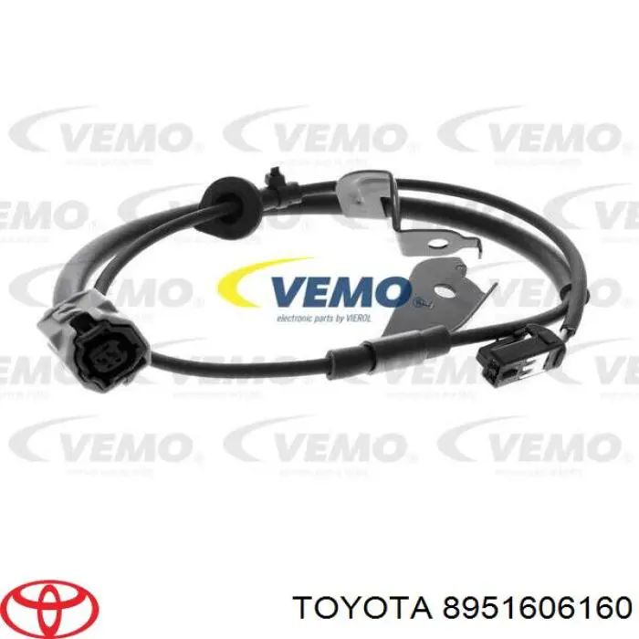 89516-06160 Toyota Датчик АБС (ABS) задний левый