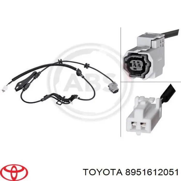 Провод датчика АБС задний правый Toyota 8951612051