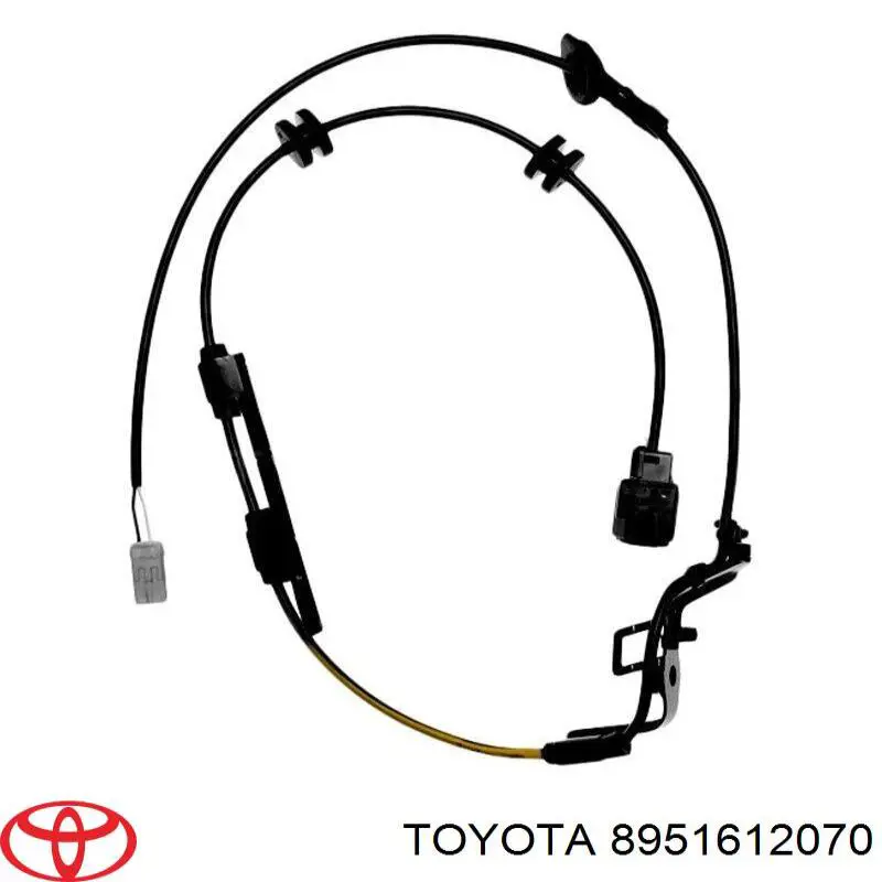 8951612070 Toyota fio traseiro direito de sensor abs
