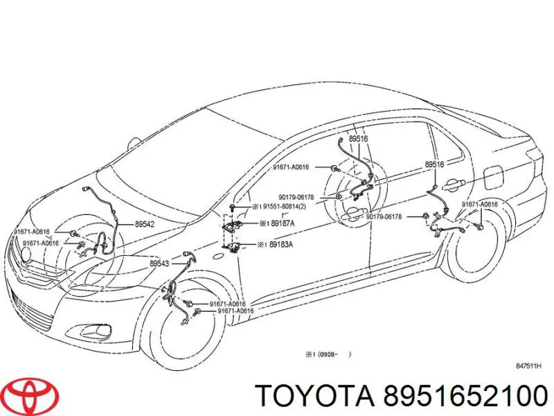  8951652100 Toyota