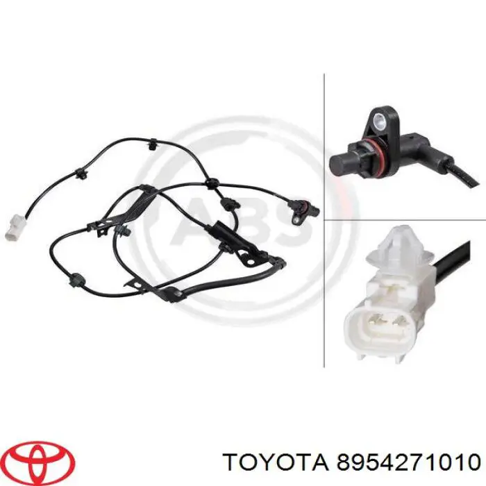 Sensor ABS dianteiro direito para Toyota FORTUNER (N15, N16)