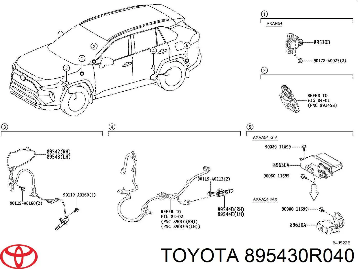  895430R040 Toyota