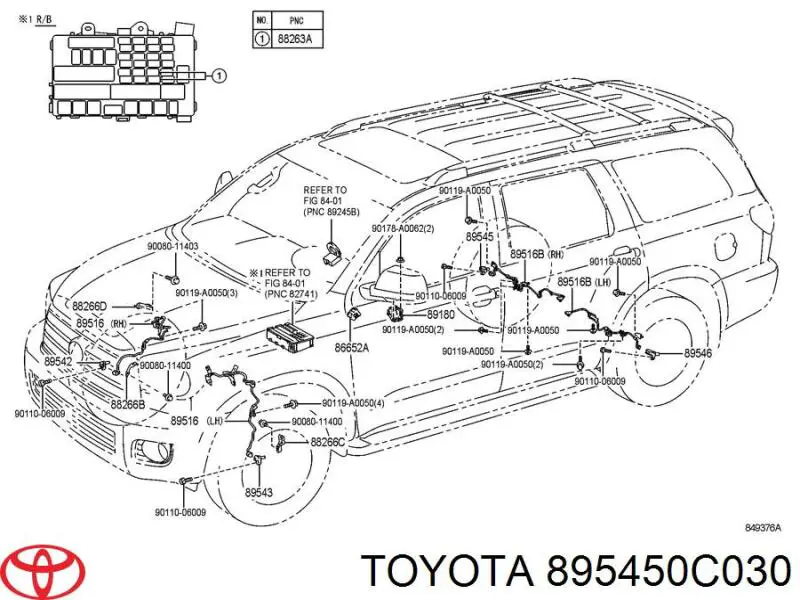 895450C030 Toyota 