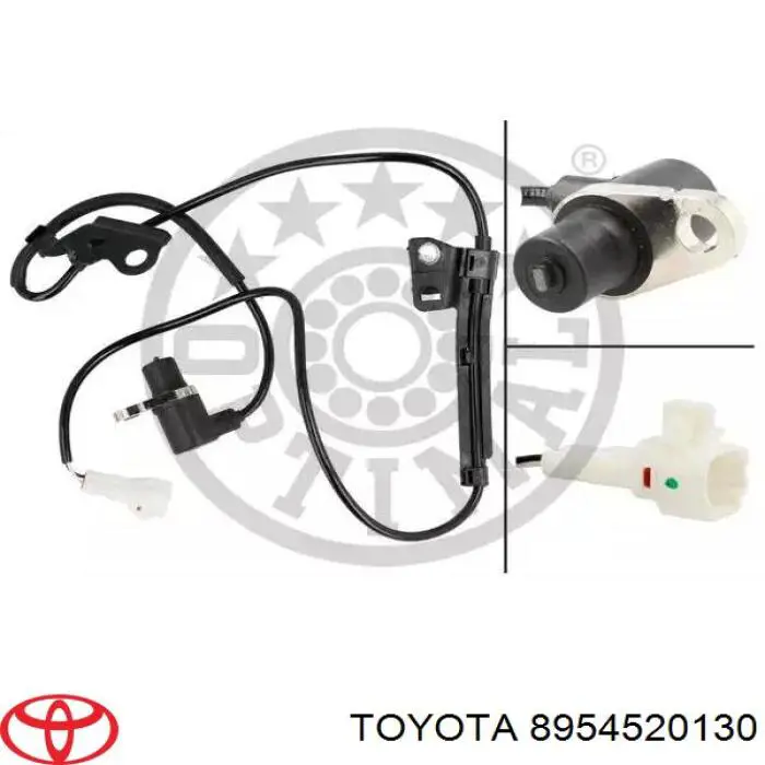 8954520130 Toyota sensor abs traseiro direito