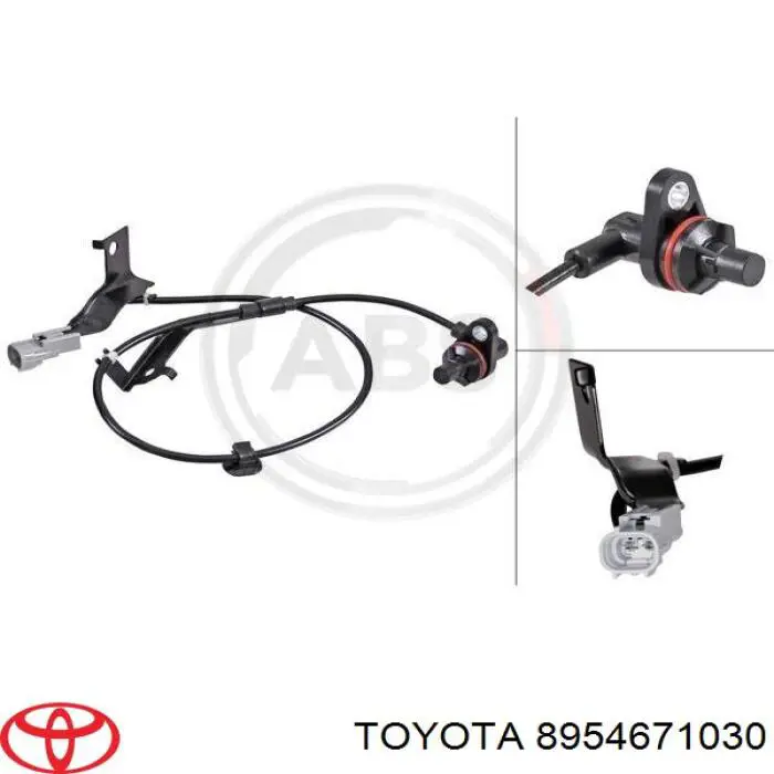8954671030 Toyota sensor abs traseiro esquerdo