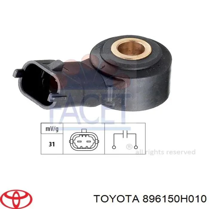 Датчик детонации 896150H010 Toyota