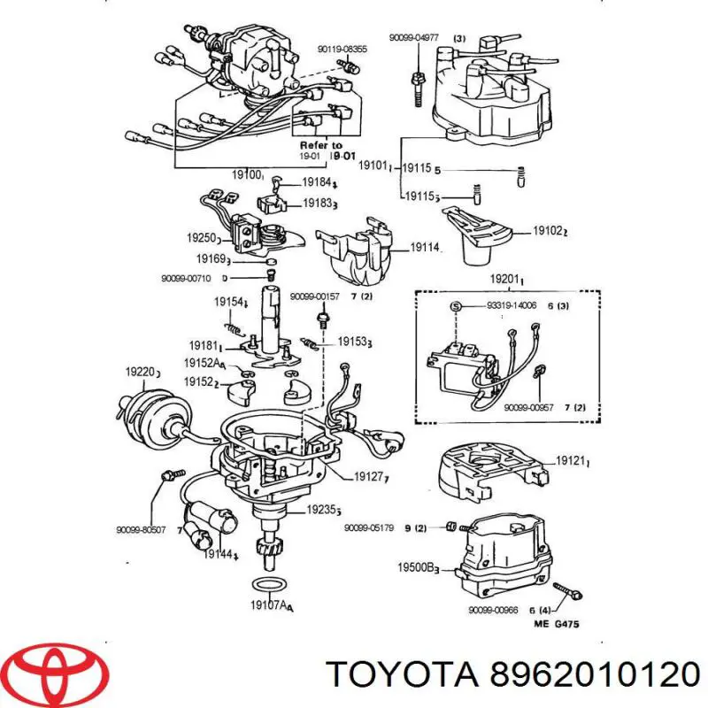 8962010120 Toyota модуль зажигания (коммутатор)