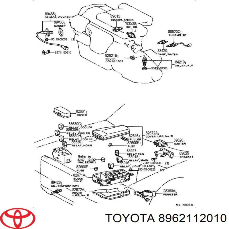 Módulo de encendido 8962112010 Toyota