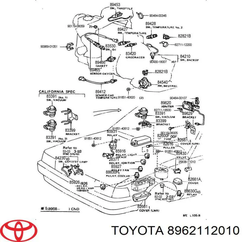 Модуль зажигания (коммутатор) на Toyota Land Cruiser 80 