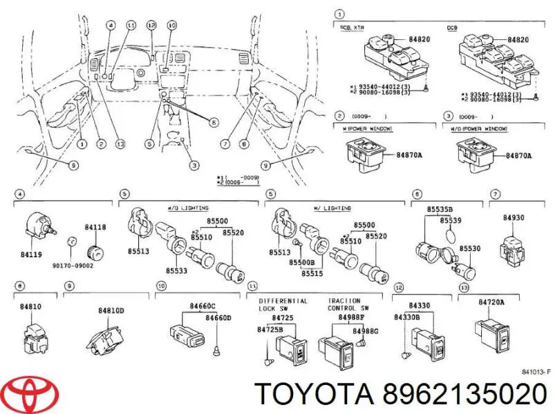 8962135020 Toyota