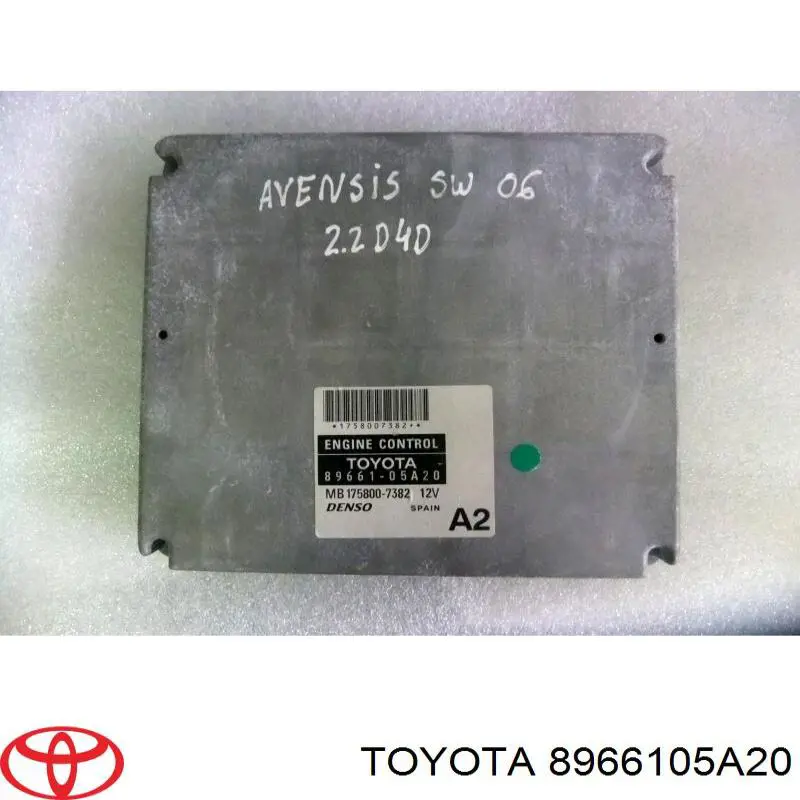 8966105A20 Toyota Мозги двигателя