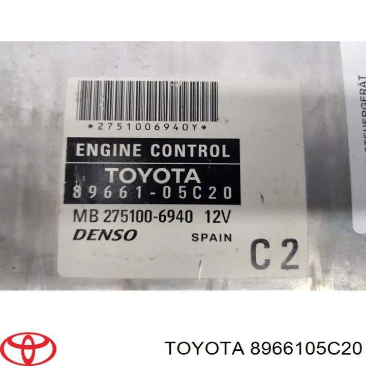 8966105C20 Toyota Мозги двигателя