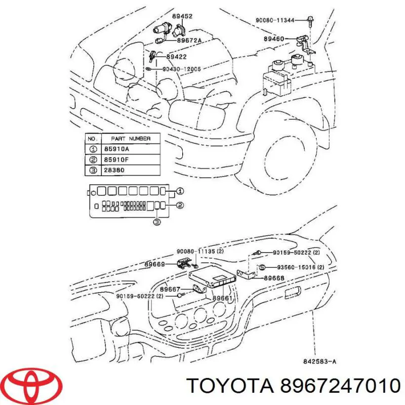 8967247010 Toyota 