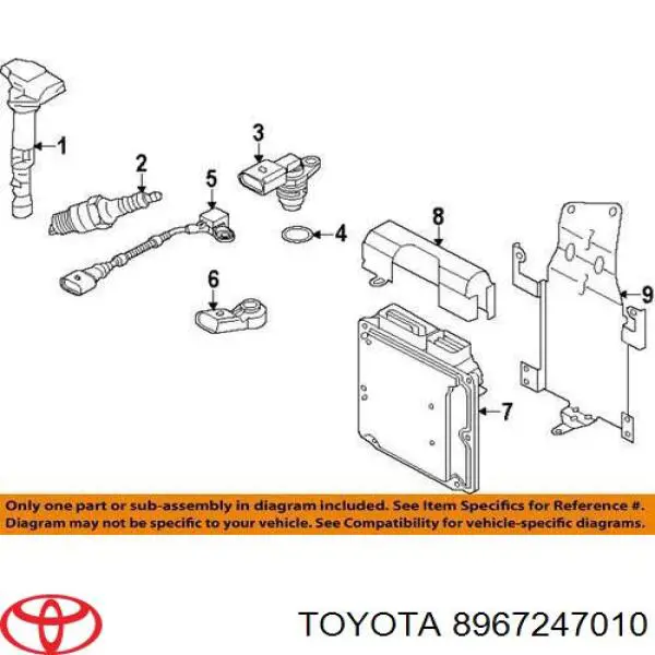  Toyota 8967247010 цена, от 127.12 USD