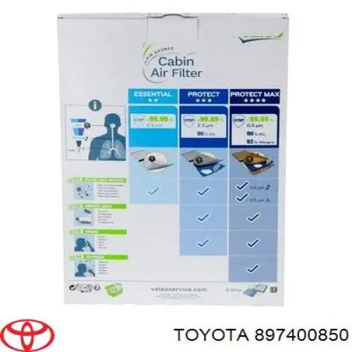 Купить 897400850 Toyota Фильтр салона угольный