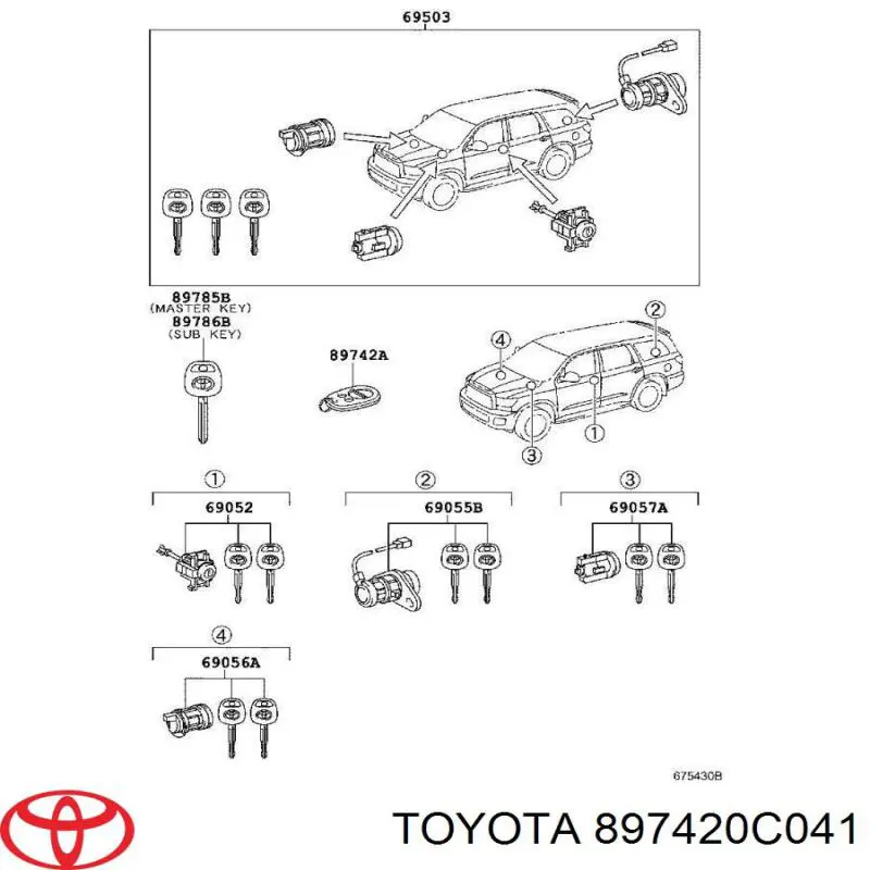 897420C041 Toyota 