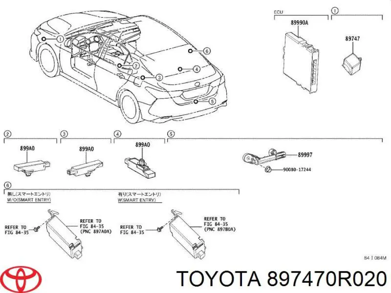 897470R020 Toyota 