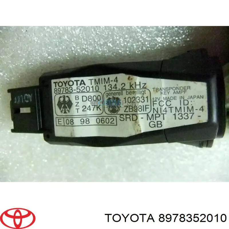 Купить 8978352010 Toyota Кольцо иммобилайзера