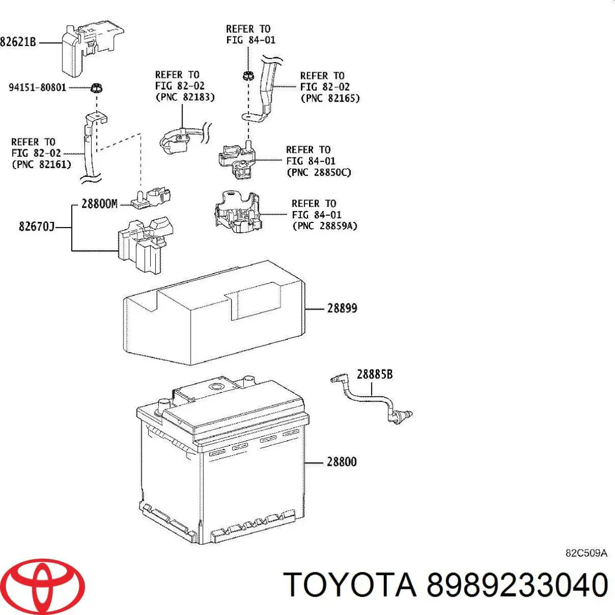 8989233040 Toyota 