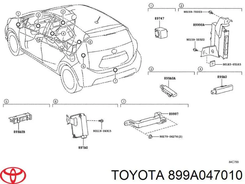 Купить 899A047010 Toyota 