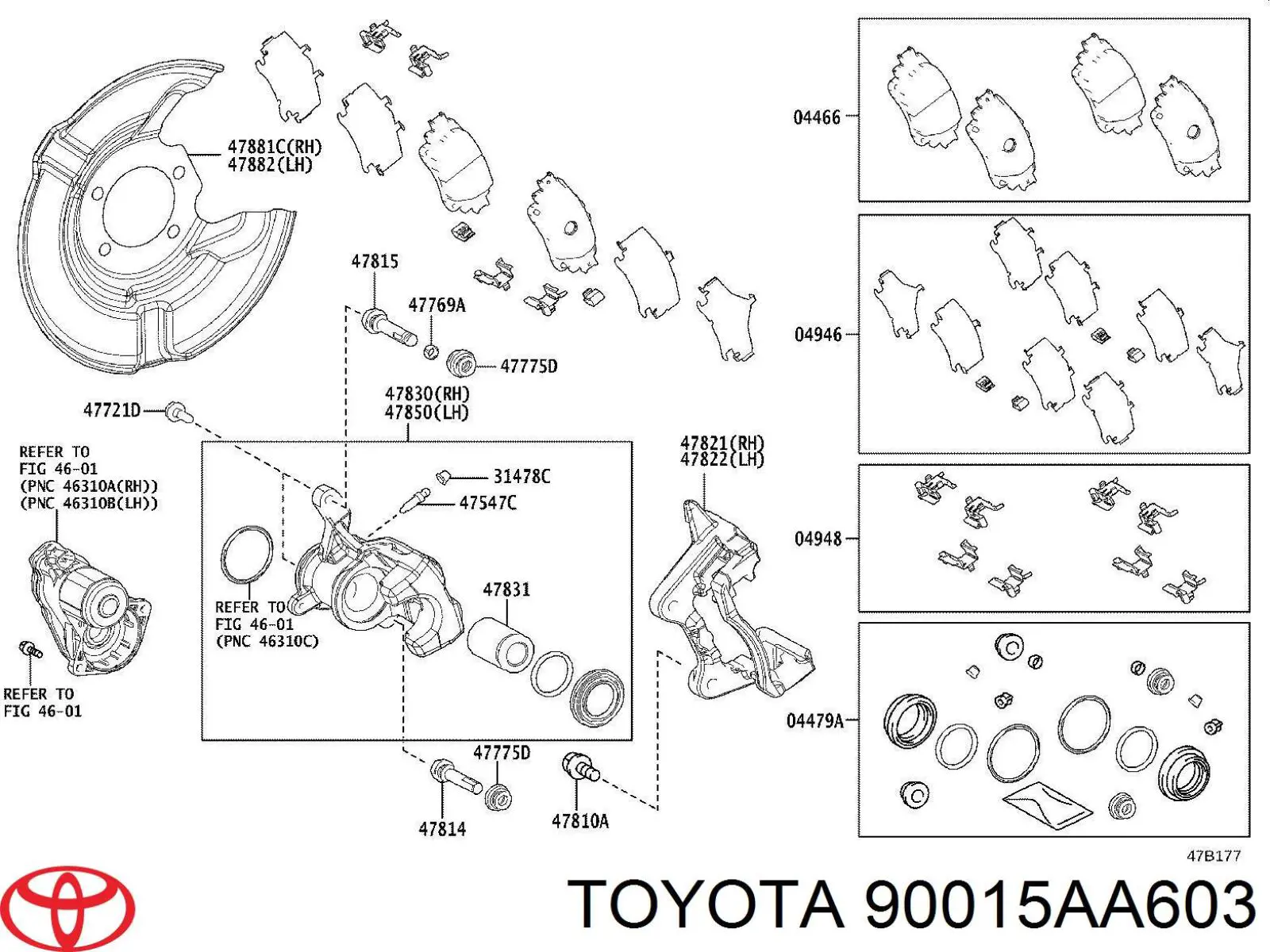 Купить 90015AA603 Toyota 