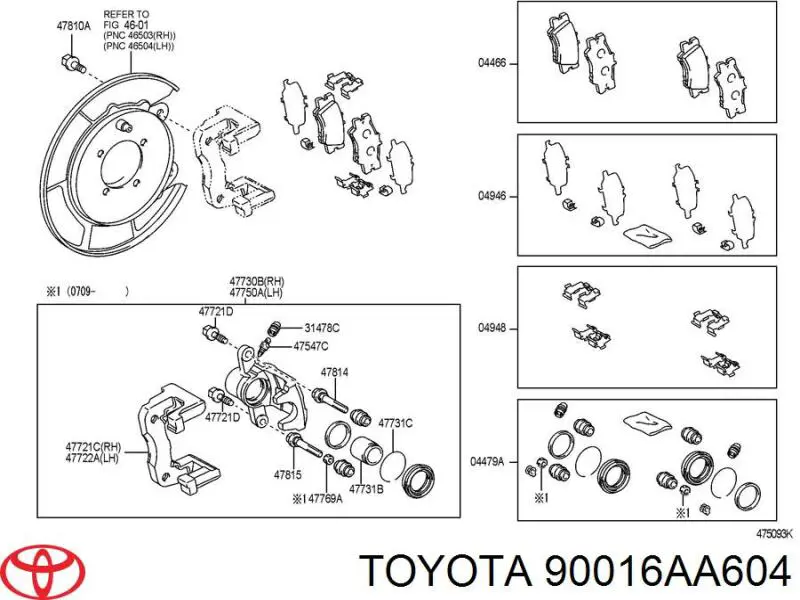  90016AA604 Toyota