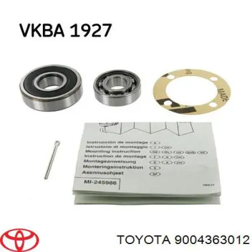 Подшипник полуоси заднего моста, внутренний Daihatsu 9004363012000