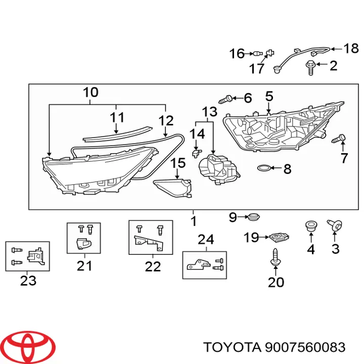 Купить 9007560083 Toyota Цоколь (патрон) лампочки указателя поворотов