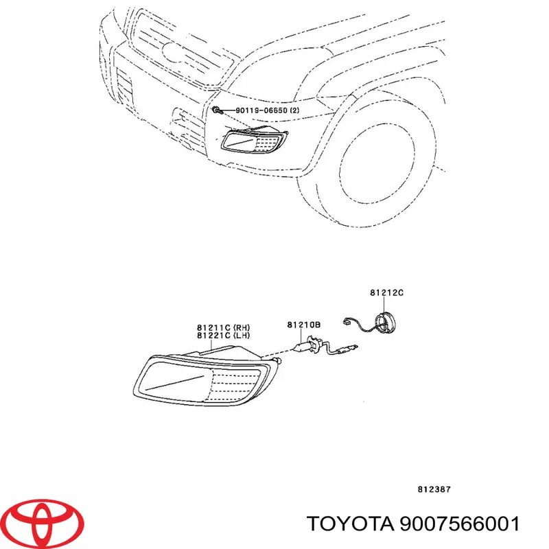 Купить 9007566001 Toyota 