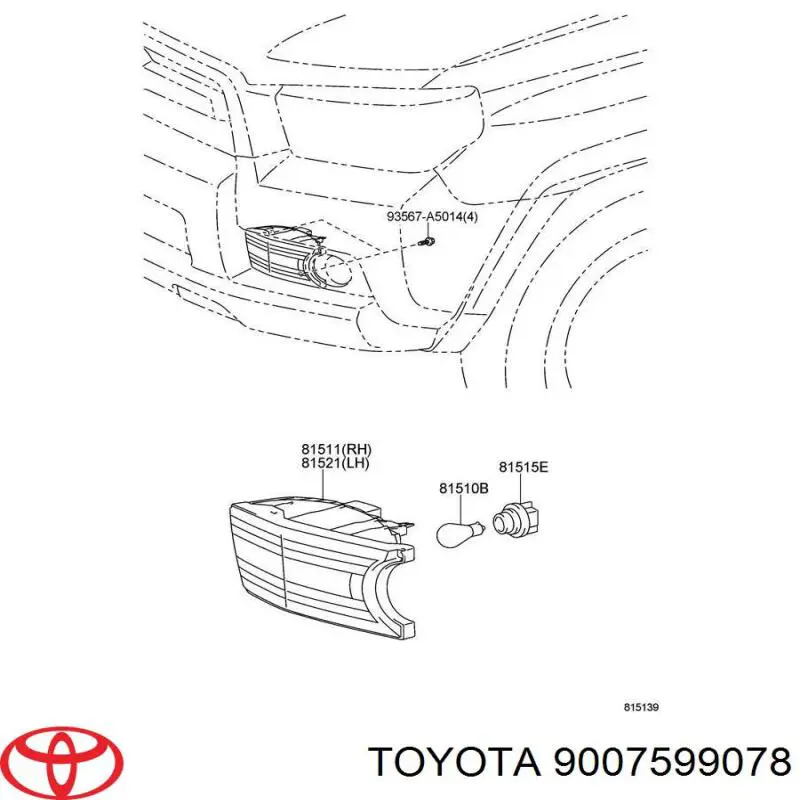 Купить 9007599078 Toyota 