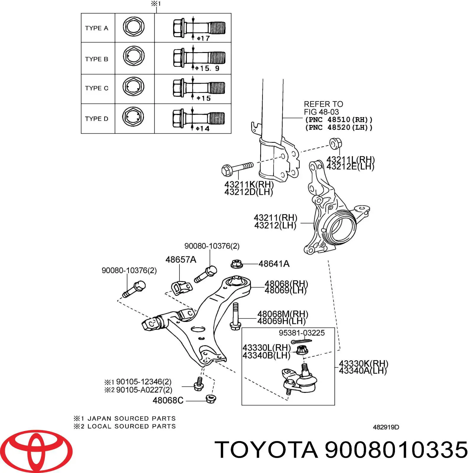  9008010335 Toyota