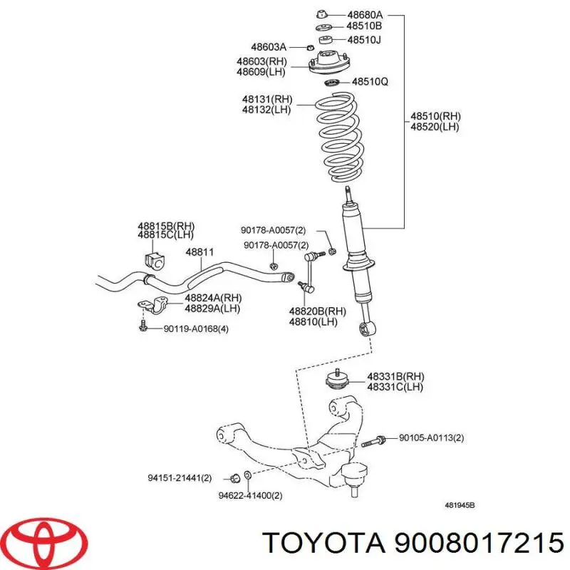  Toyota 9008017215 цена, от 2.83 USD