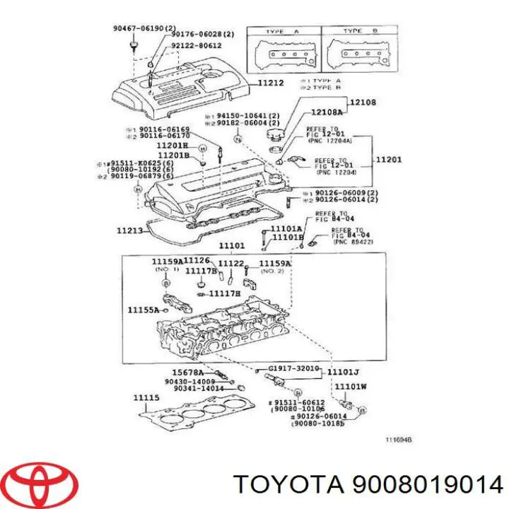 Sensor de posición del árbol de levas 9008019014 Toyota