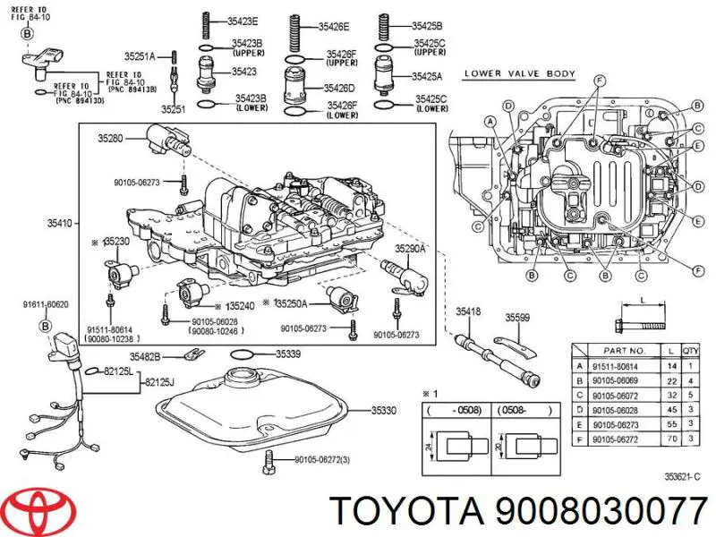 9008030077 Toyota кольцо уплотнительное фильтра акпп