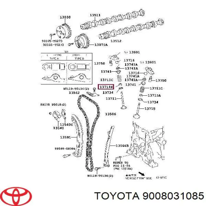 Сальник клапана (маслосъёмный) выпускного на Toyota Scion XB 