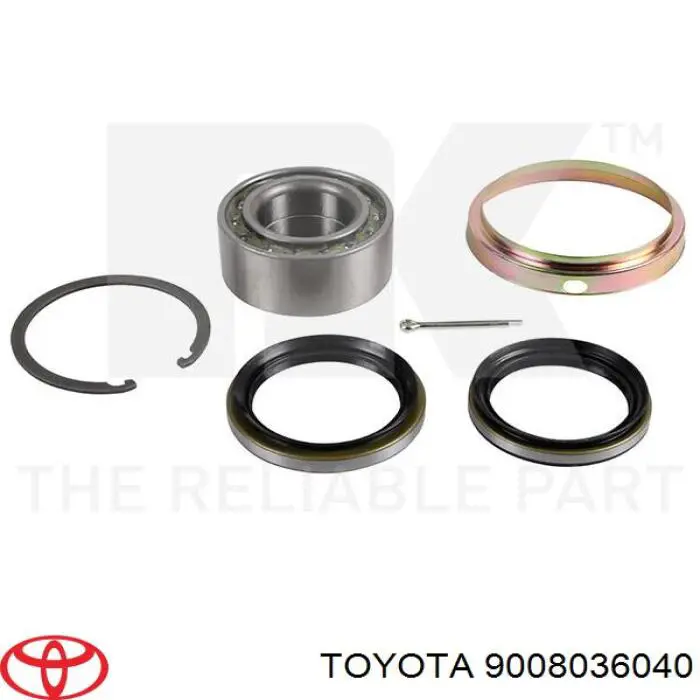 Подшипник ступицы 9008036040 Toyota