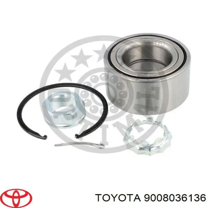 Купить 9008036136 Toyota Подшипник передней ступицы