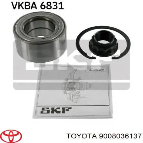 Подшипник ступицы 9008036137 Toyota