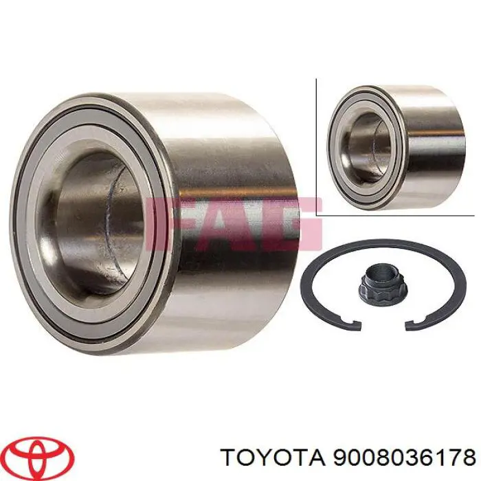 9008036178 Toyota подшипник ступицы передней