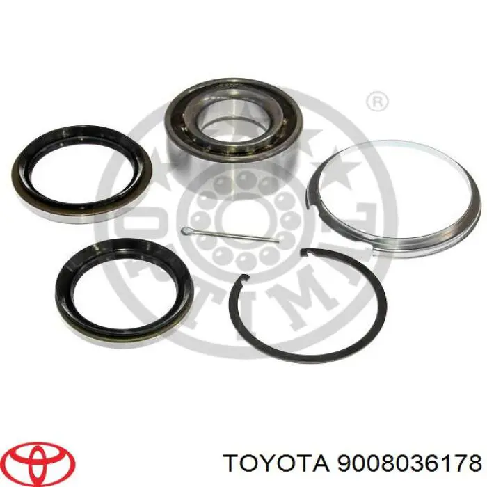 Комплект подшипника ступицы колеса Toyota 9008036178 цена, от 19.80 USD