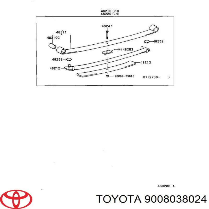 Сайлентблок серьги рессоры на Toyota Hiace IV 