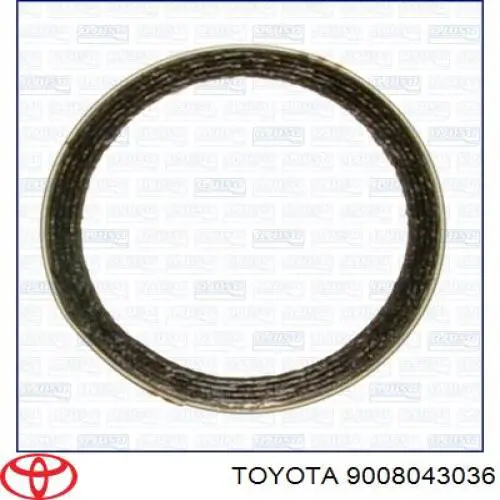 9008043036 Toyota прокладка приемной трубы глушителя