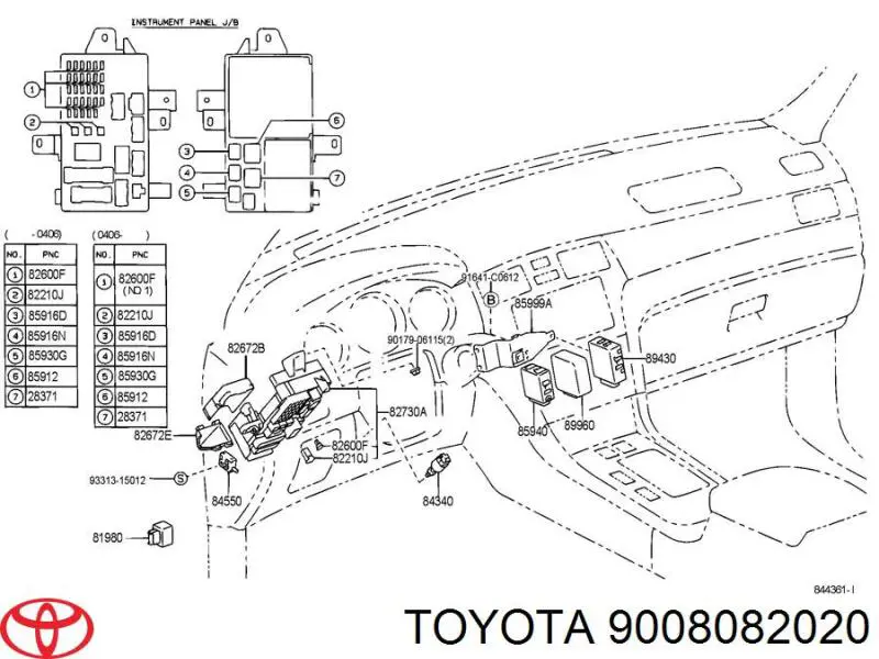 Fusible 9008082020 Toyota