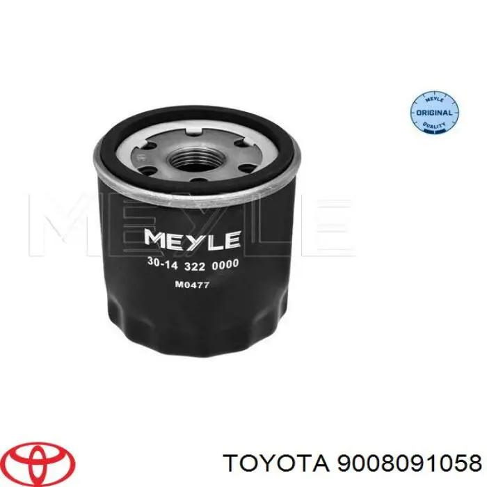 9008091058 Toyota масляный фильтр