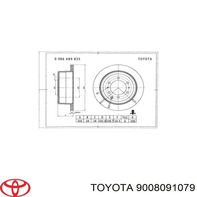 9008091079 Toyota Поликлиновый ремень