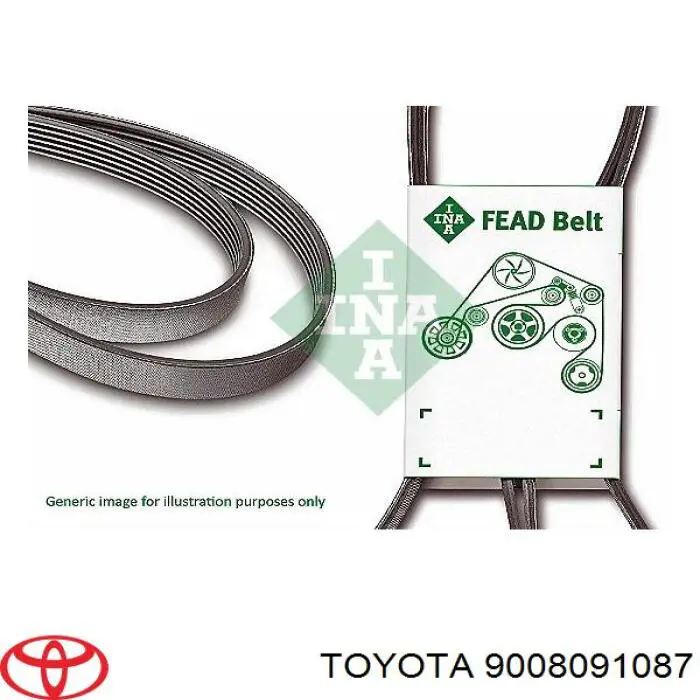 Correa trapezoidal 9008091087 Toyota